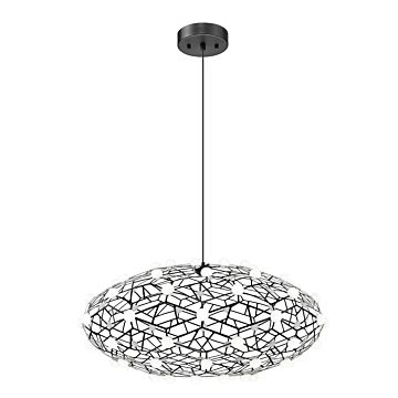 Coral LED Chandelier in Black by Matteo Lighting