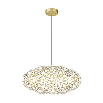 Coral LED Chandelier in Gold by Matteo Lighting