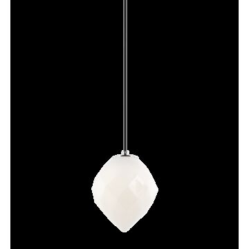 Gemma One Light Pendant in White by Matteo Lighting
