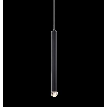 Reign LED Pendant in Matte Black by Matteo Lighting