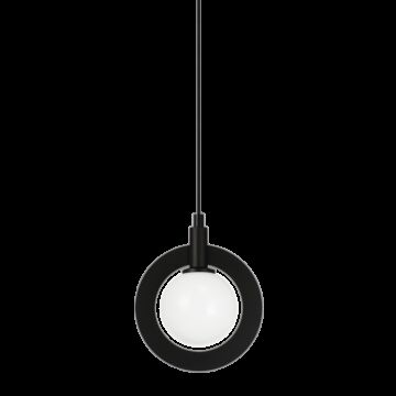 Astro One Light Pendant in Black by Matteo Lighting