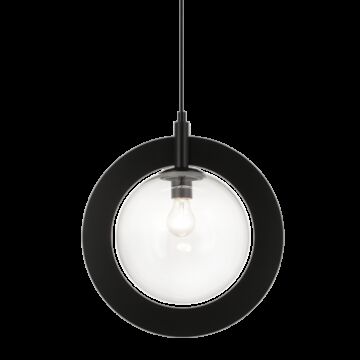 Astro One Light Pendant in Black by Matteo Lighting