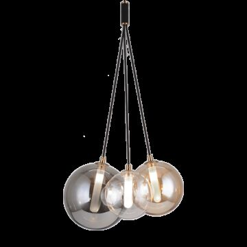 Magma LED Chandelier in Black by Matteo Lighting