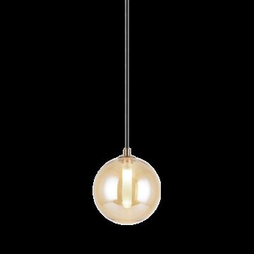 Magma LED Pendant in Amber by Matteo Lighting