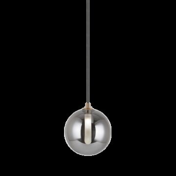 Magma LED Pendant in Smoke by Matteo Lighting