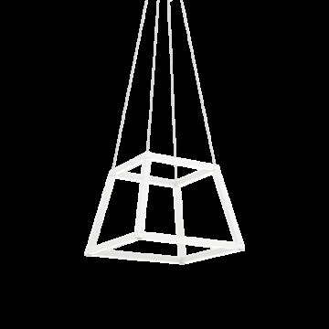 Carlington LED Chandelier in Matte White by Matteo Lighting