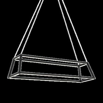 Carlington LED Chandelier in Matte Black by Matteo Lighting