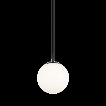 Novo One Light Chandelier in Black by Matteo Lighting