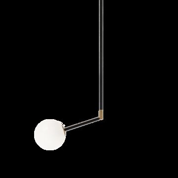 Novu LED Pendant in Aged Gold Brass by Matteo Lighting