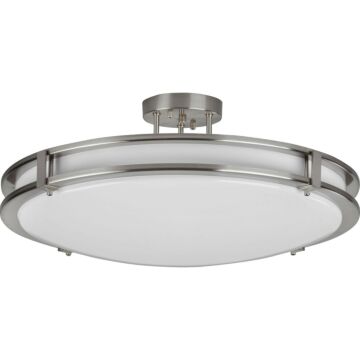 Carlisle LED Semi Flush Mount in Satin Nickel by AFX Lighting