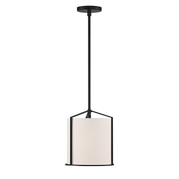 Carlyn One Light Pendant in Black by Crystorama
