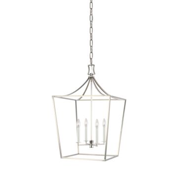 Southold Four Light Lantern in Polished Nickel by Visual Comfort Studio