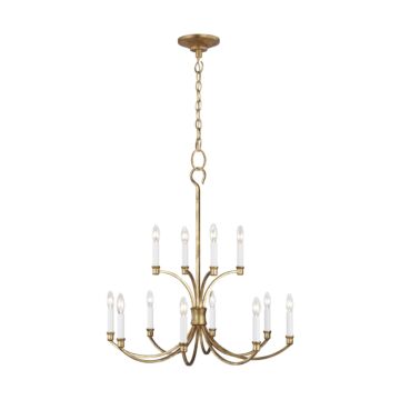 Westerly 12 Light Chandelier in Antique Gild by Visual Comfort Studio
