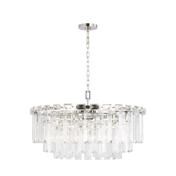 Arden 16 Light Chandelier in Polished Nickel by Visual Comfort Studio