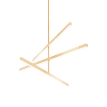  Vega LED Contemporary Chandelier in Gold