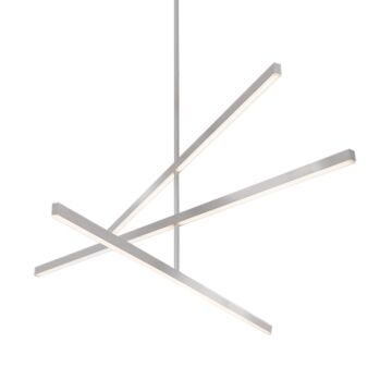 Vega LED Chandelier in Brushed Nickel by Kuzco Lighting