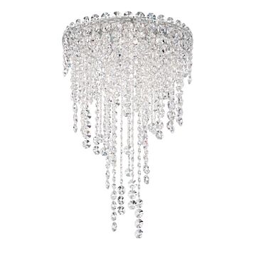 Chantant Four Light Flush Mount in Stainless Steel by Schonbek