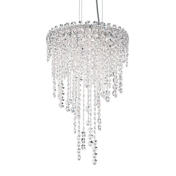 Chantant Four Light Pendant in Stainless Steel by Schonbek