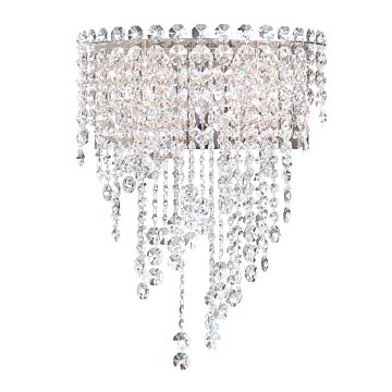 Chantant Four Light Wall Sconce in Stainless Steel by Schonbek