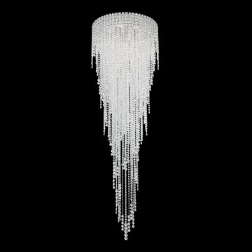 Chantant Six Light Flush Mount in Stainless Steel by Schonbek