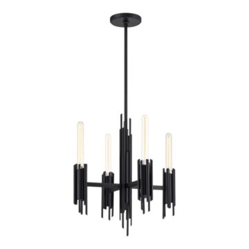 Torres Four Light Chandelier in Matte Black by Alora