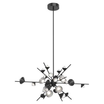 Geode LED Chandelier in Black by Kuzco Lighting