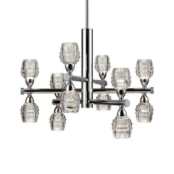 Honeycomb LED Chandelier in Chrome by Kuzco Lighting