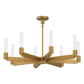 Claire Eight Light Chandelier in Aged Gold by Alora