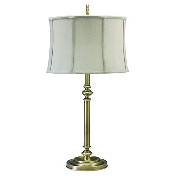 Coach 1-Light Table Lamp in Antique Brass