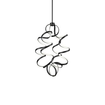 Synergy LED Chandelier in Black by Kuzco Lighting