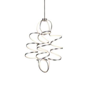 Synergy LED Chandelier in Antique Silver by Kuzco Lighting