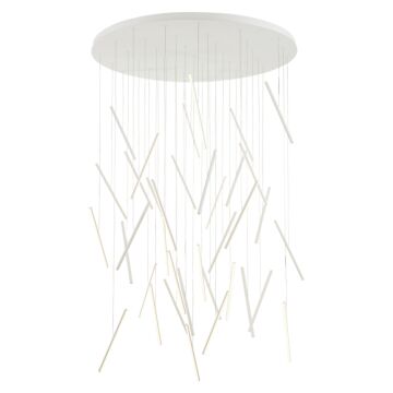 Chute LED Pendant in White by Kuzco Lighting