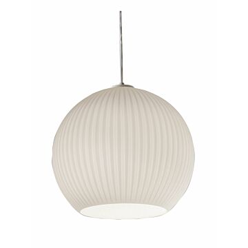 Cleo One Light Pendant in White by AFX Lighting