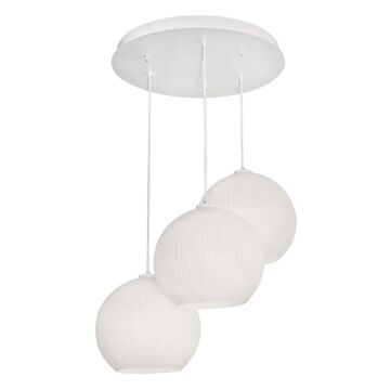 Cleo Three Light Pendant in White by AFX Lighting