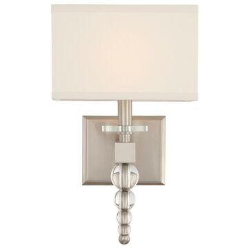 Clover One Light Wall Sconce in Brushed Nickel by Crystorama