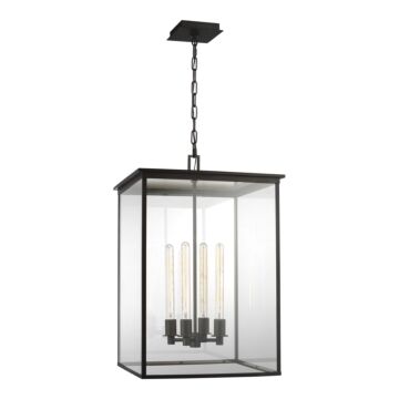 Freeport Four Light Hanging Lantern in Heritage Copper by Visual Comfort Studio