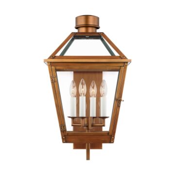 Hyannis Four Light Lantern in Natural Copper by Visual Comfort Studio