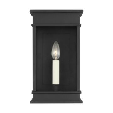 Cupertino One Light Outdoor Wall Sconce in Textured Black by Visual Comfort Studio