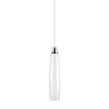 Coda LED Pendant in Satin Nickel by Visual Comfort Modern