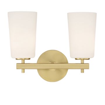 Colton Two Light Wall Sconce in Aged Brass by Crystorama