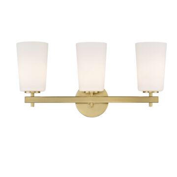 Colton Three Light Wall Sconce in Aged Brass by Crystorama