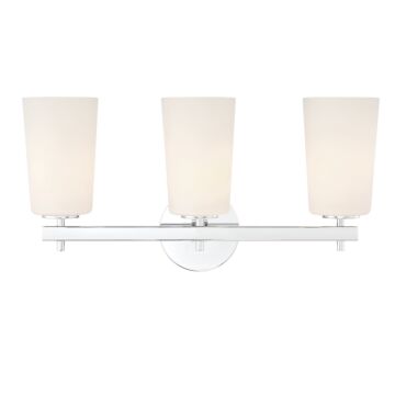 Colton Three Light Wall Sconce in Polished Chrome by Crystorama