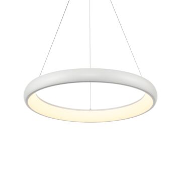 Cortana LED Pendant in White by Kuzco Lighting