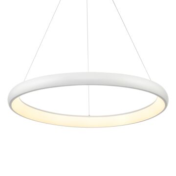 Cortana LED Pendant in White by Kuzco Lighting