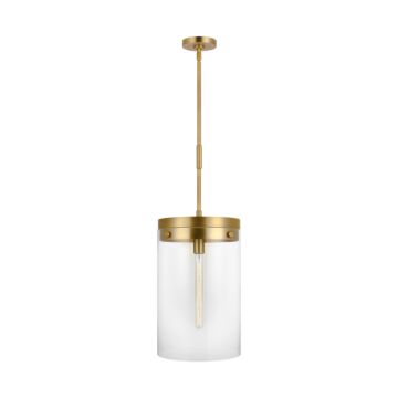 Garrett One Light Pendant in Burnished Brass by Visual Comfort Studio
