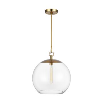 Atlantic One Light Pendant in Burnished Brass by Visual Comfort Studio
