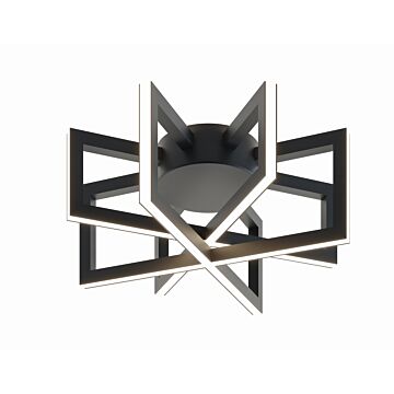 Cass LED Flush Mount in Black by AFX Lighting