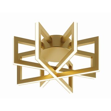 Cass LED Flush Mount in Gold by AFX Lighting