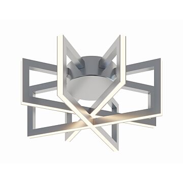 Cass LED Flush Mount in Satin Nickel by AFX Lighting