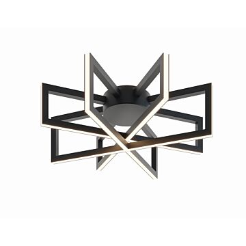 Cass LED Flush Mount in Black by AFX Lighting